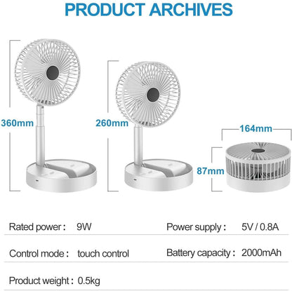 Portable High Speed Table Desk Fan